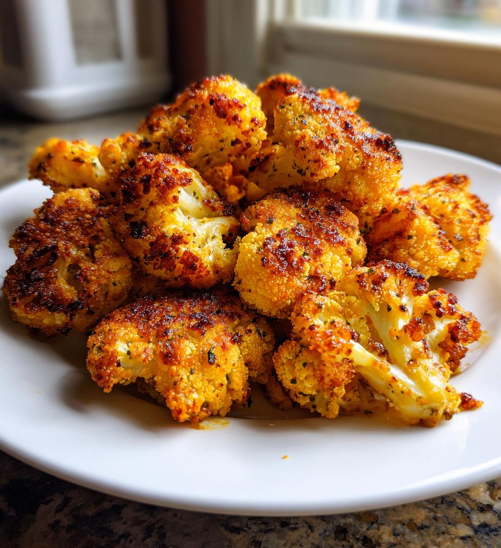 15 minute air fryer cauliflower bites
