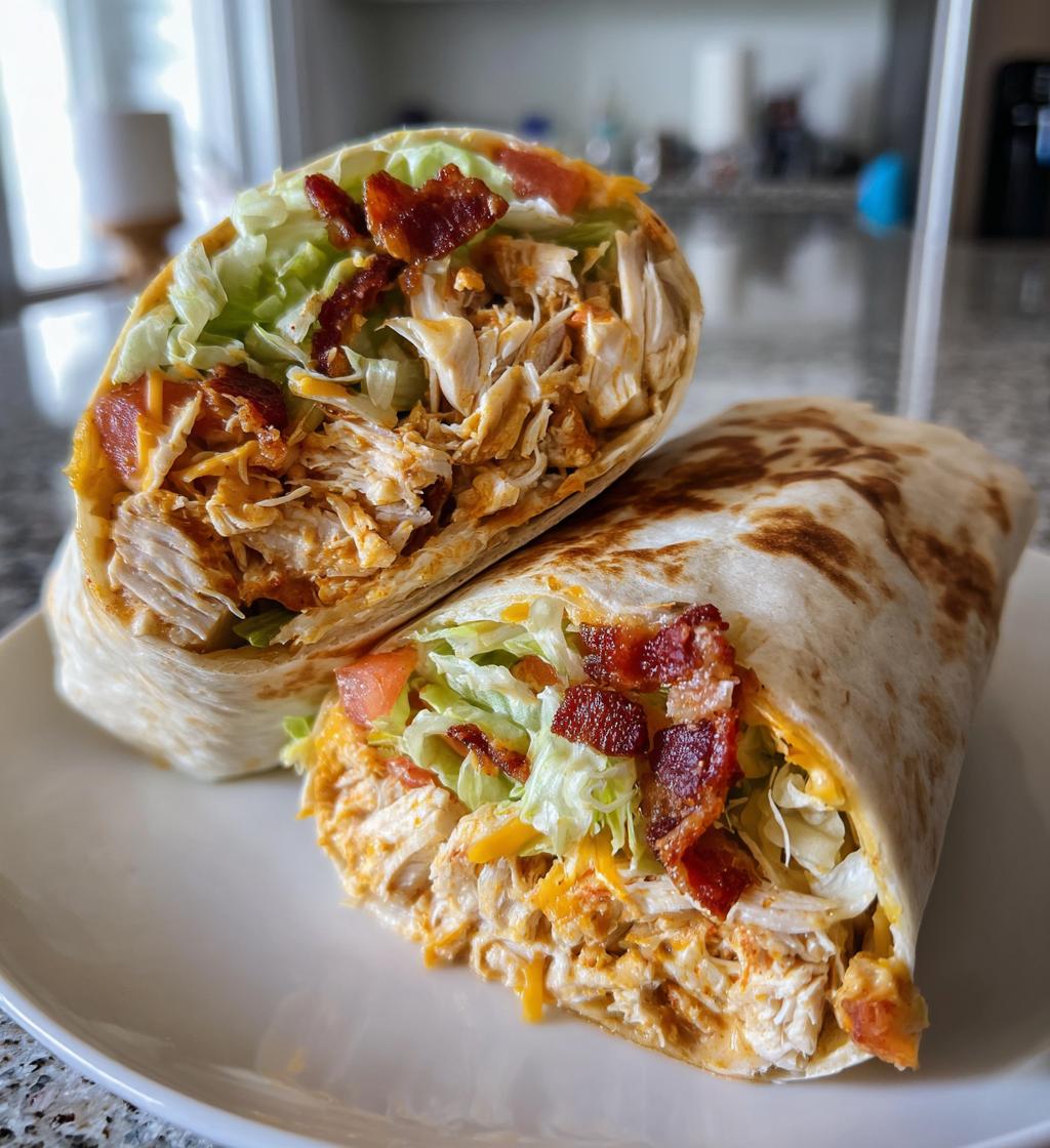 15 minute air fryer chicken bacon ranch wraps