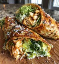 15 minute air fryer chicken caesar wraps