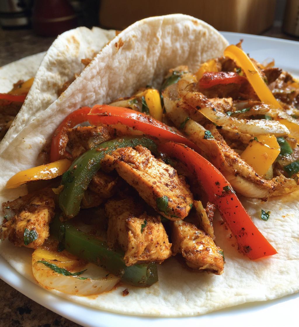 15 minute air fryer chicken fajitas