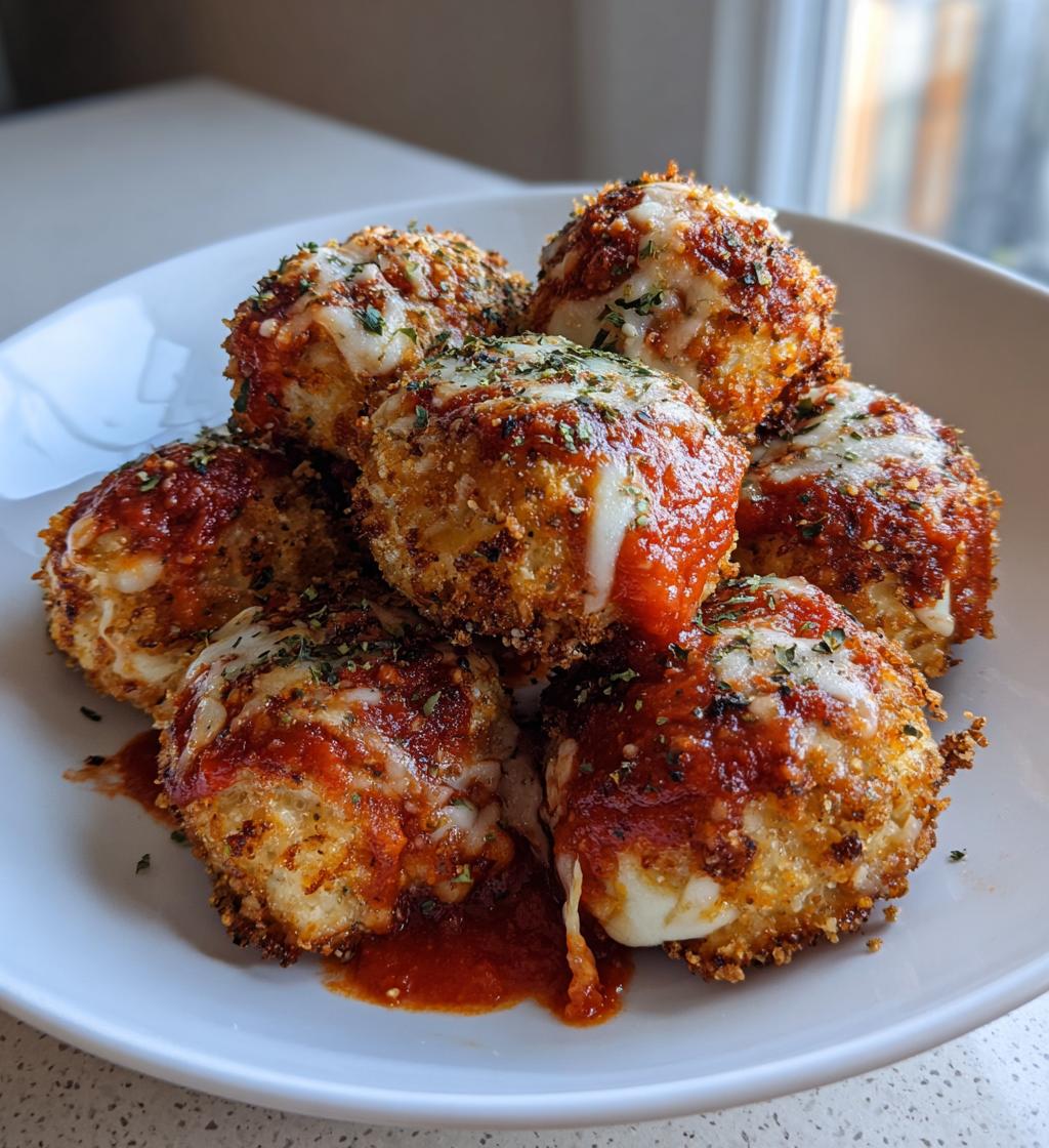 15 minute air fryer chicken parmesan bites
