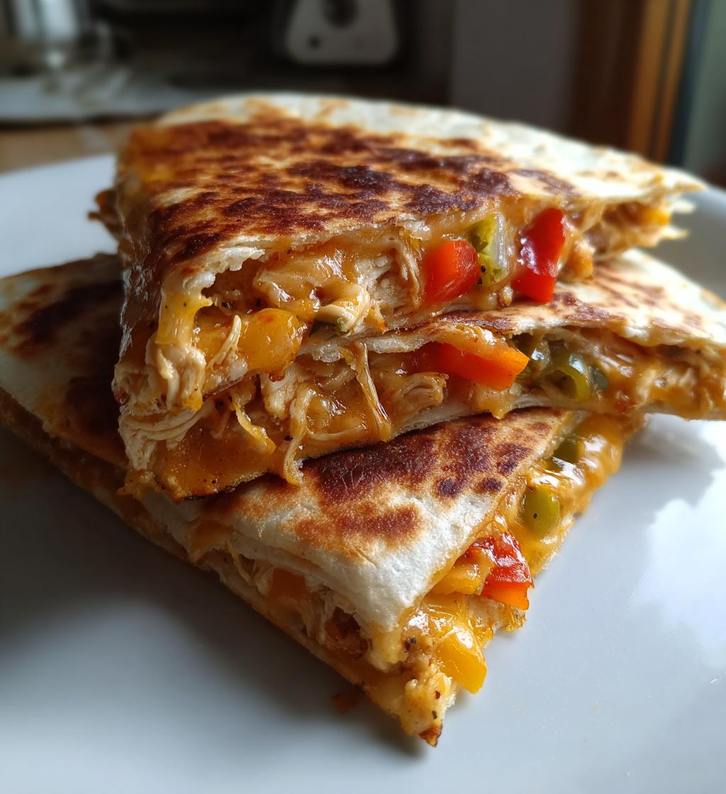 15 minute air fryer chicken quesadillas - detail 1