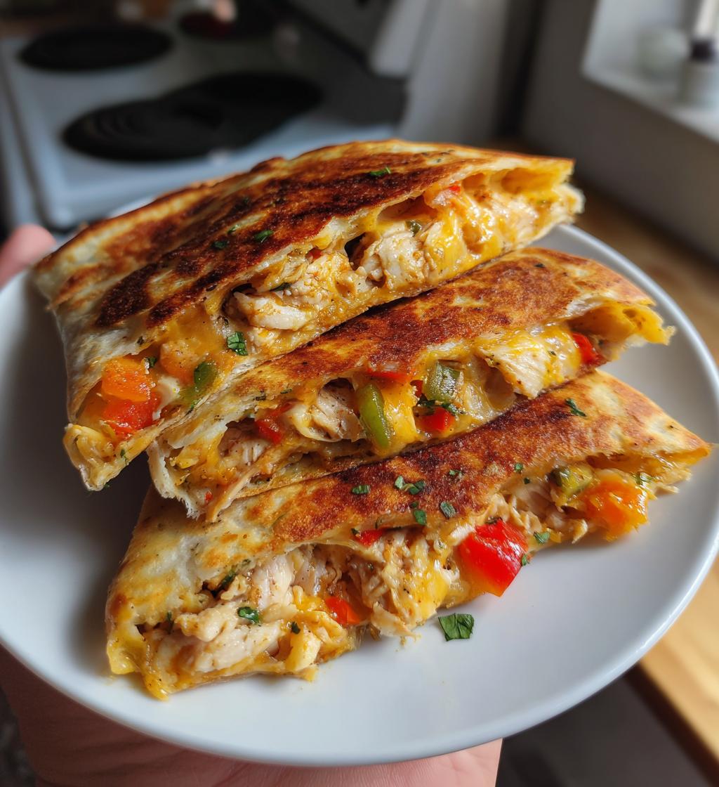 15 minute air fryer chicken quesadillas