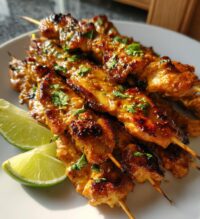 15 minute air fryer chicken satay