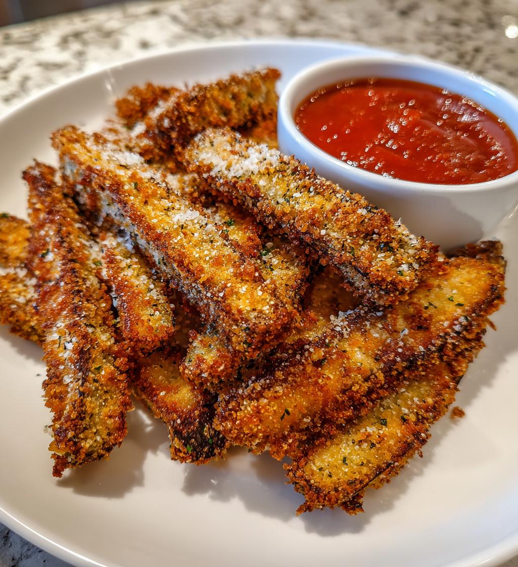 15 minute air fryer eggplant fries - detail 1