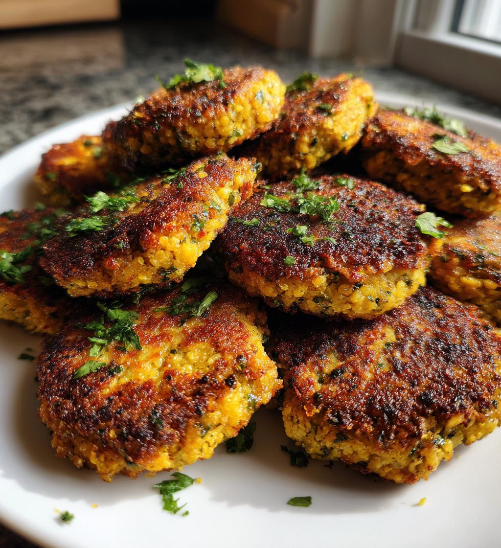 15 minute air fryer falafel patties - detail 1