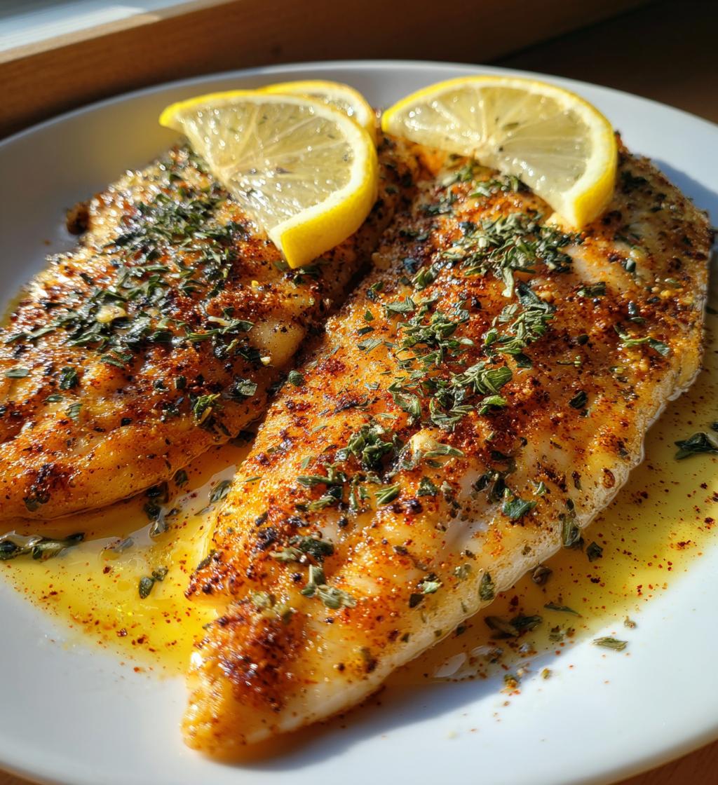 15 minute air fryer lemon garlic tilapia - detail 1