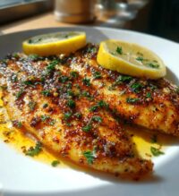 15 minute air fryer lemon garlic tilapia
