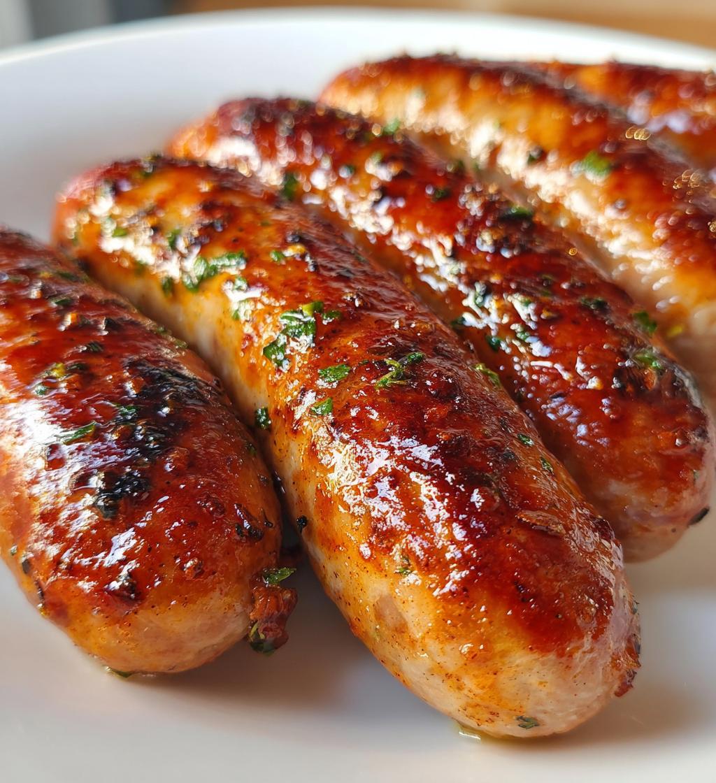 15 minute air fryer pork sausages