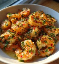 15 minute air fryer shrimp scampi recipe