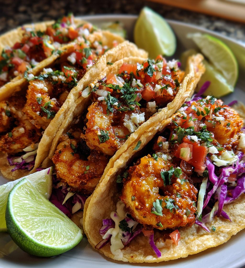 15 minute air fryer shrimp tacos - detail 1