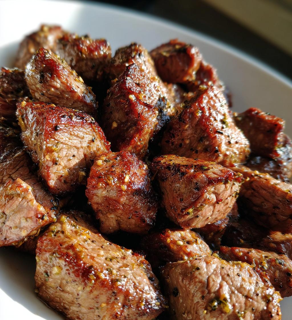 15 minute air fryer steak bites - detail 1
