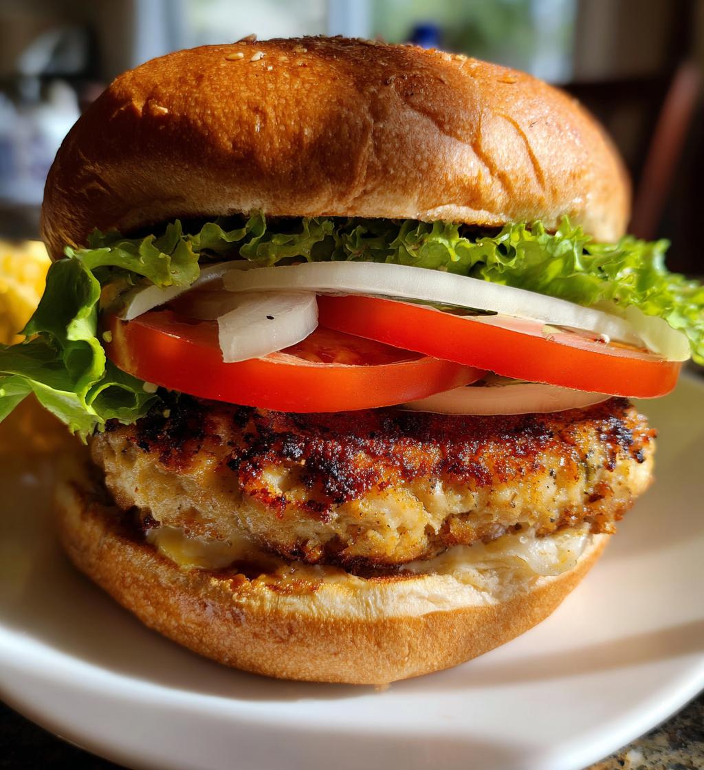 15 minute air fryer turkey burgers - detail 1