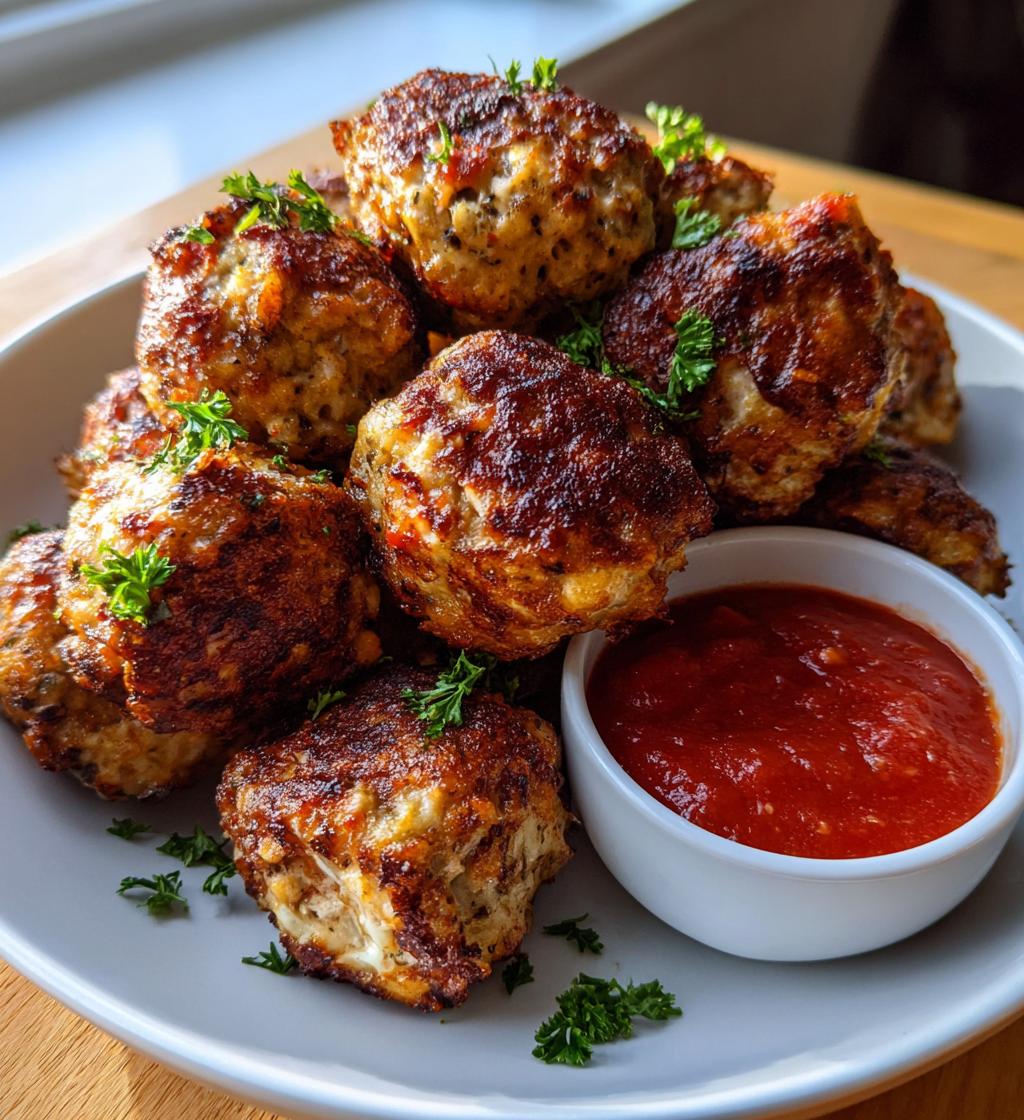 15 minute air fryer turkey meatballs