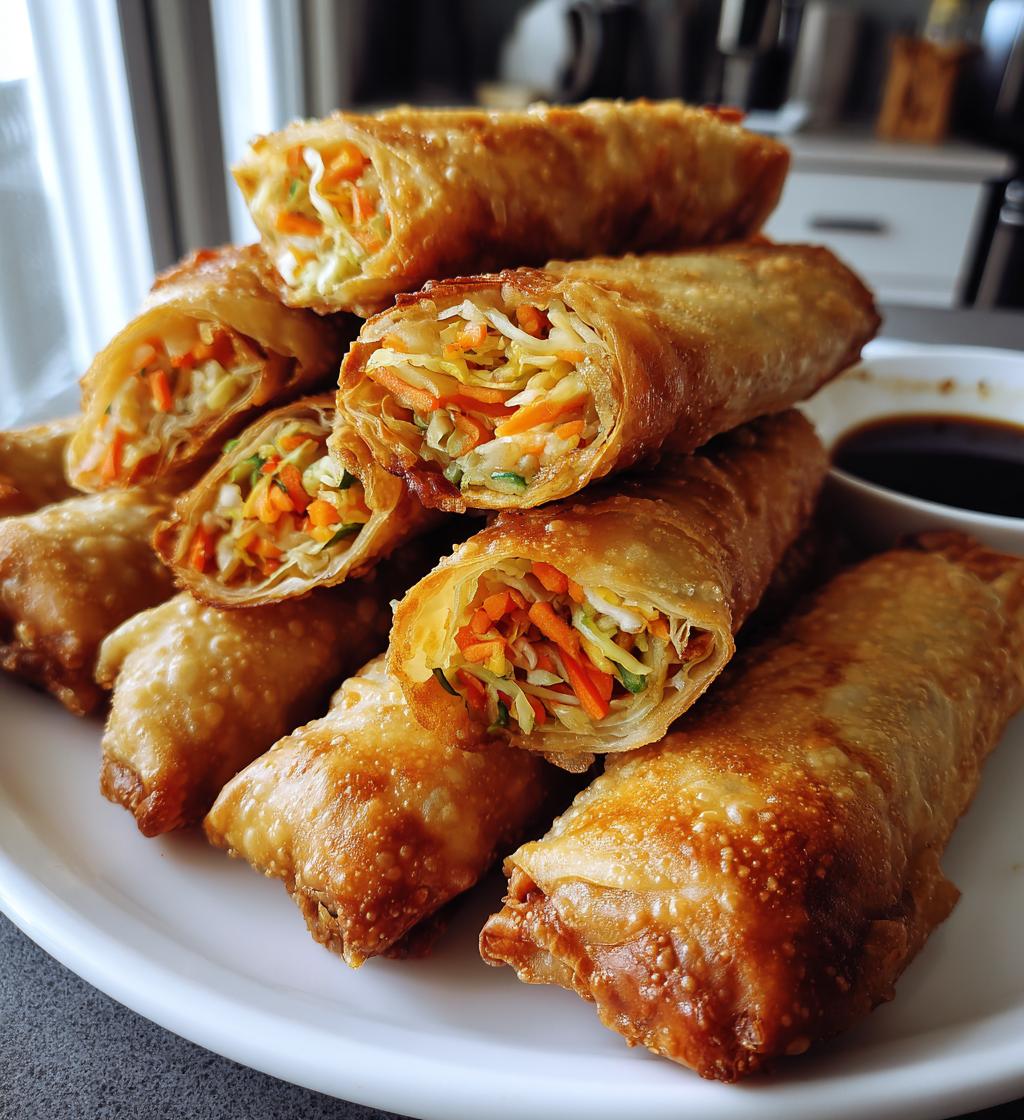 15 minute air fryer veggie egg rolls