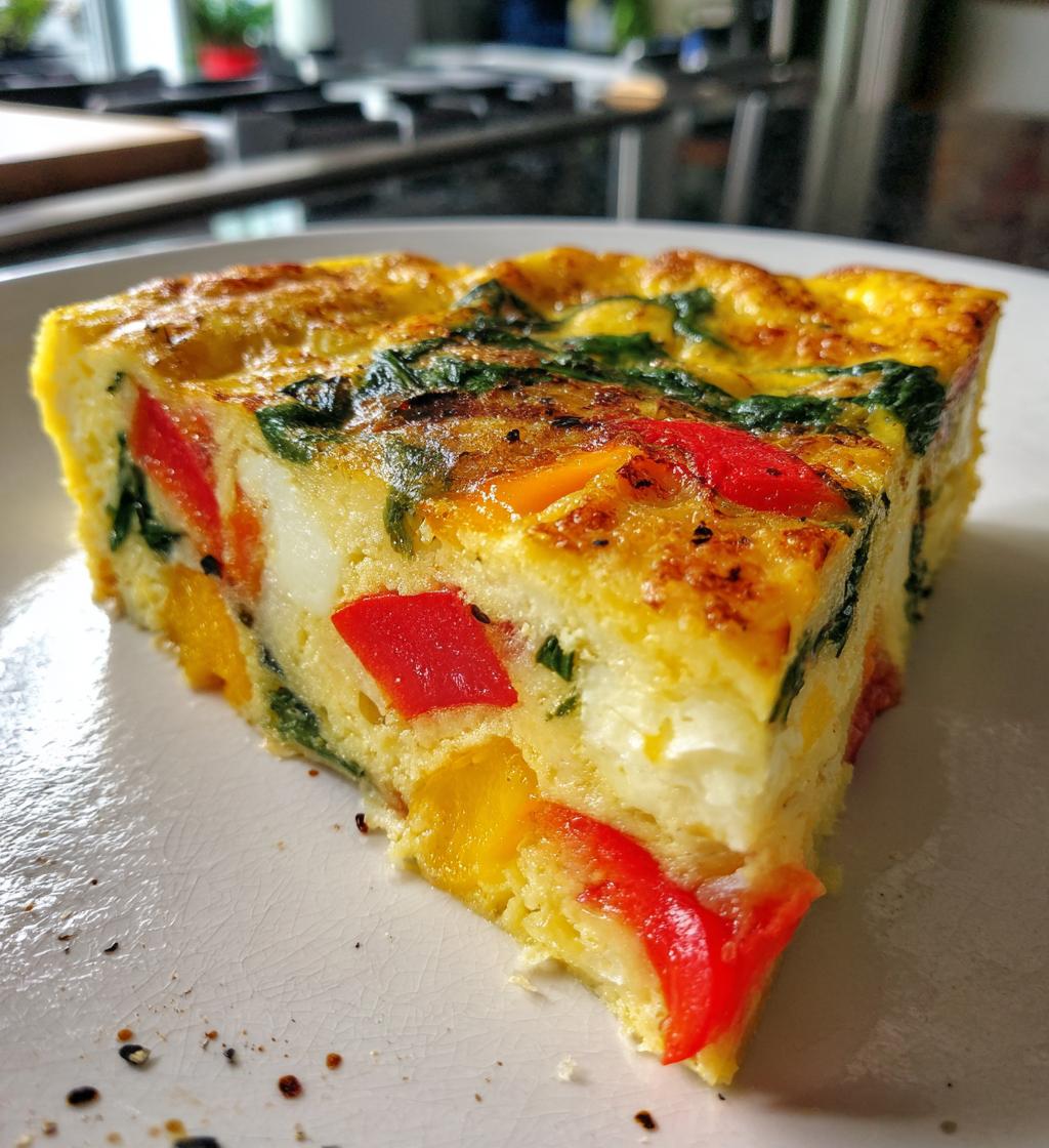15 minute air fryer veggie frittata