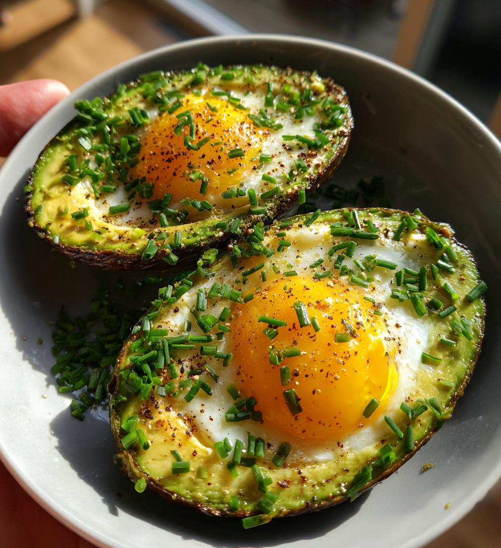 air fryer avocado egg boats breakfast delight