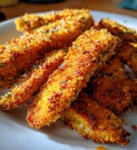 air fryer avocado fries almond flour crust