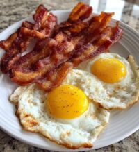 air fryer bacon and eggs 20 minute morning bliss