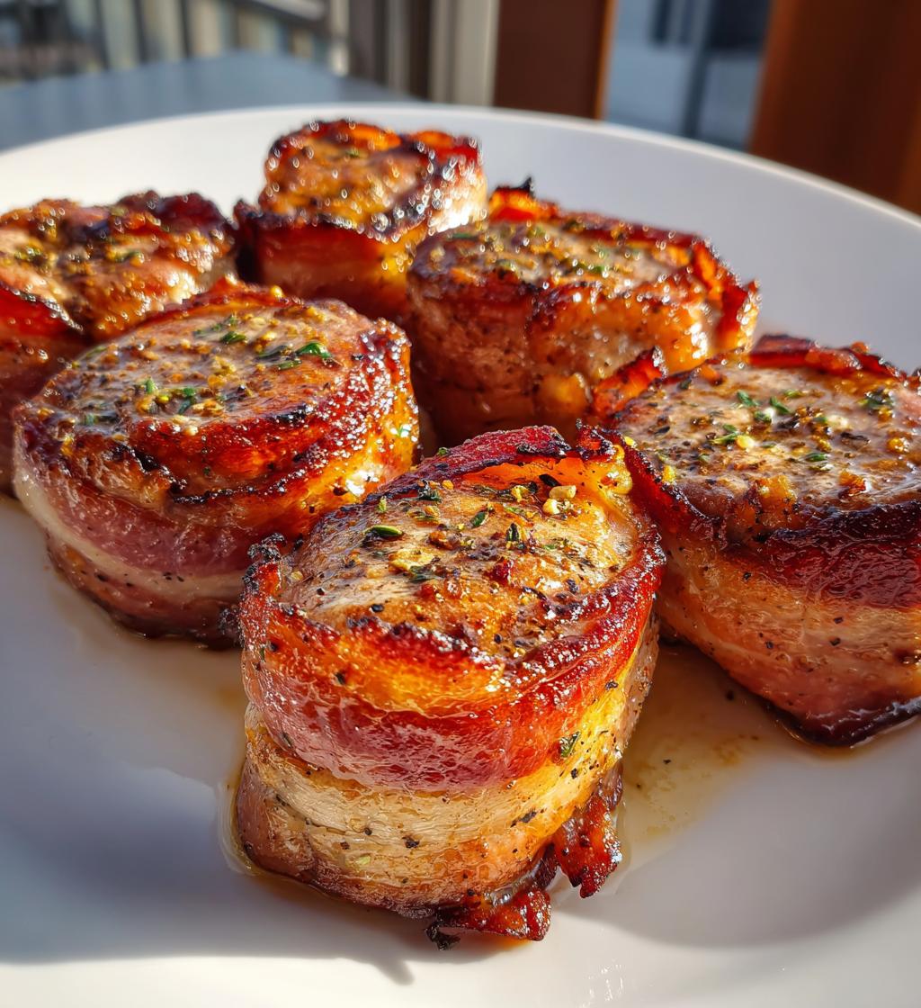 air fryer bacon wrapped pork medallions recipe