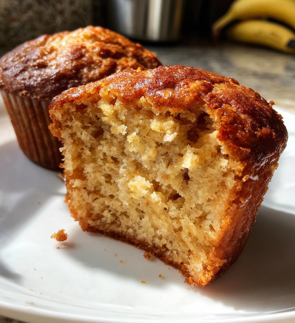 air fryer banana bread muffins