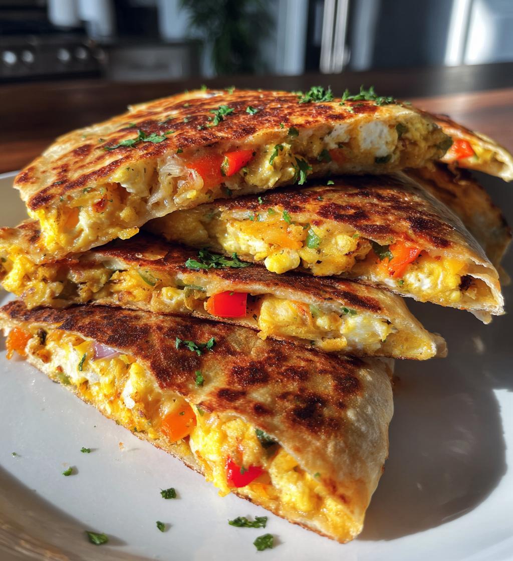 air fryer breakfast quesadilla recipe - detail 1
