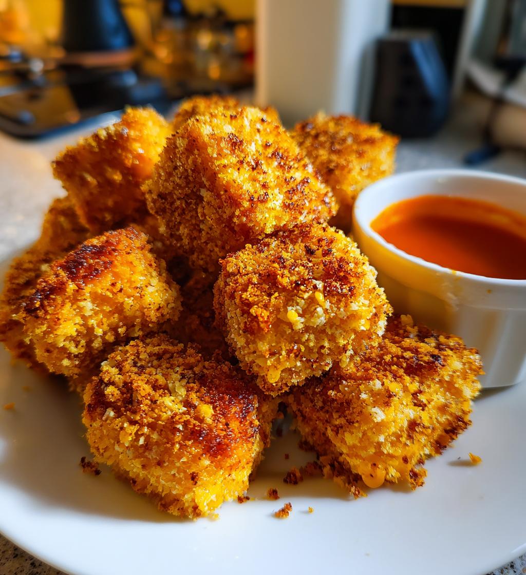 air fryer buffalo tofu bites recipe - detail 1