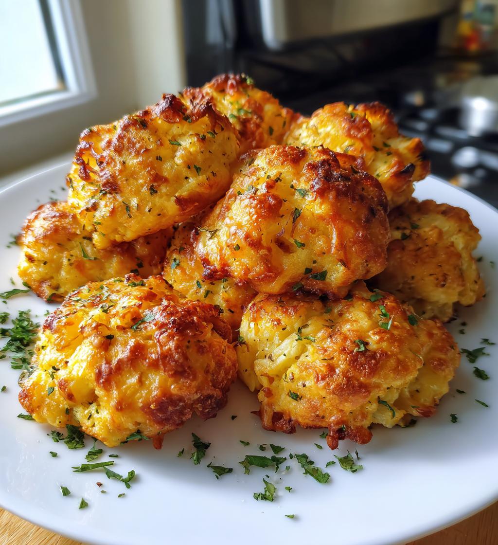 air fryer cauliflower cheese bites recipe