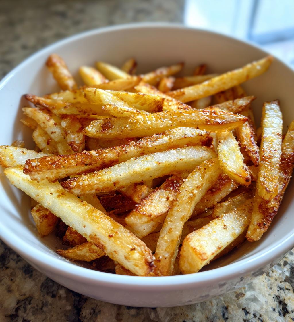 air fryer celery root fries - detail 1