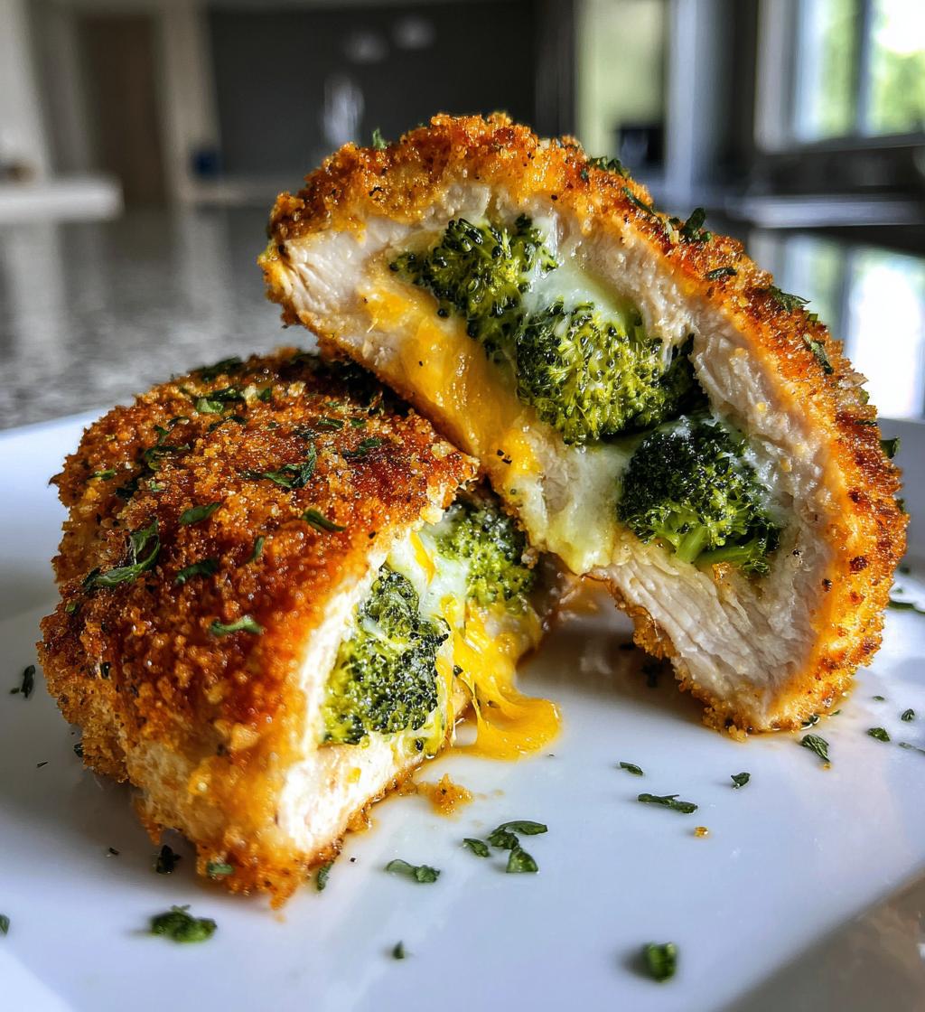 air fryer cheddar broccoli stuffed chicken breast