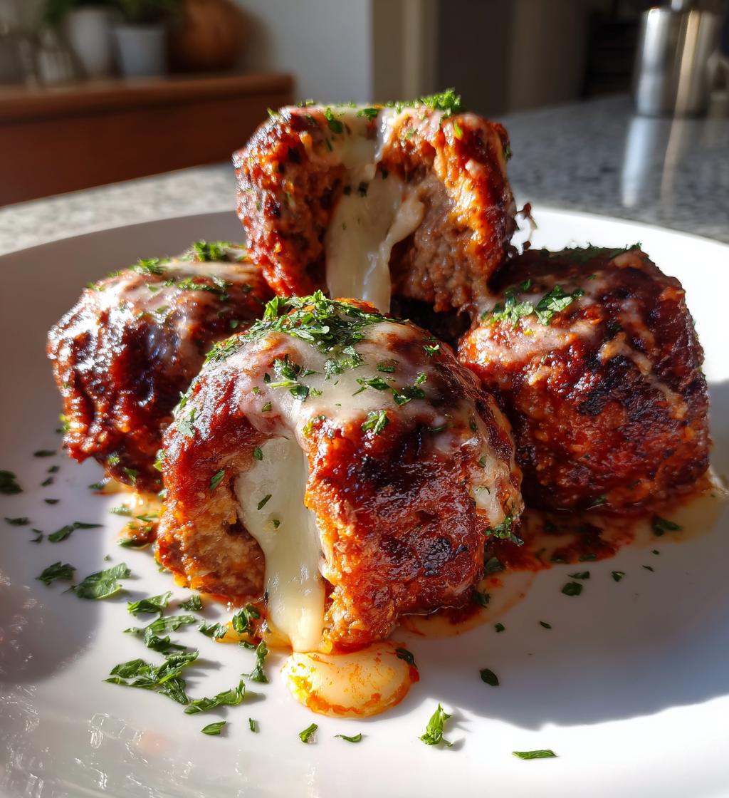 air fryer cheese stuffed meatballs recipe