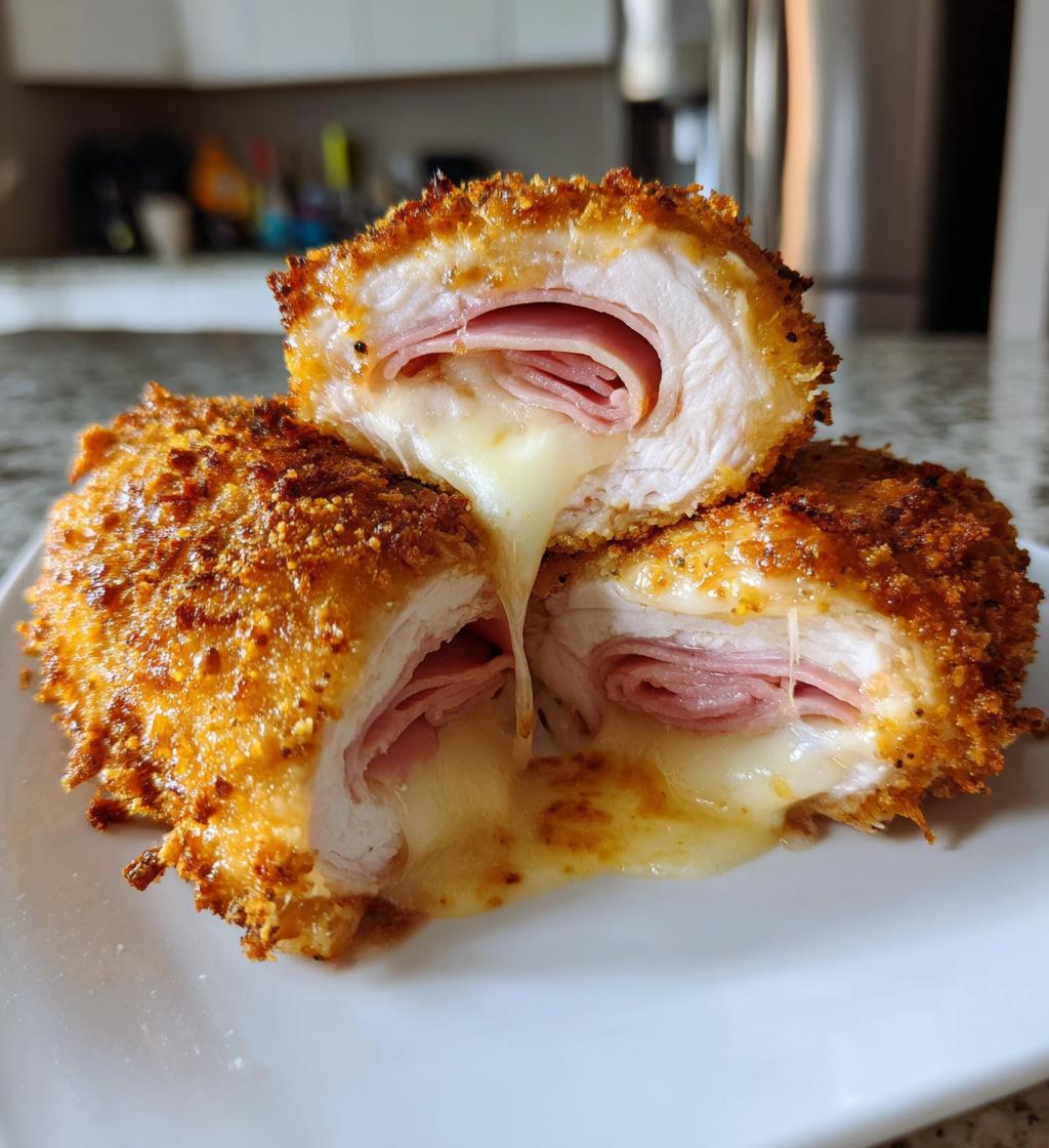 air fryer chicken cordon bleu delicious recipe - detail 1