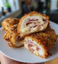 air fryer chicken cordon bleu delicious recipe