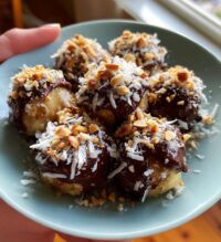 air fryer choco banana bites recipe