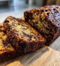 air fryer chocolate banana bread