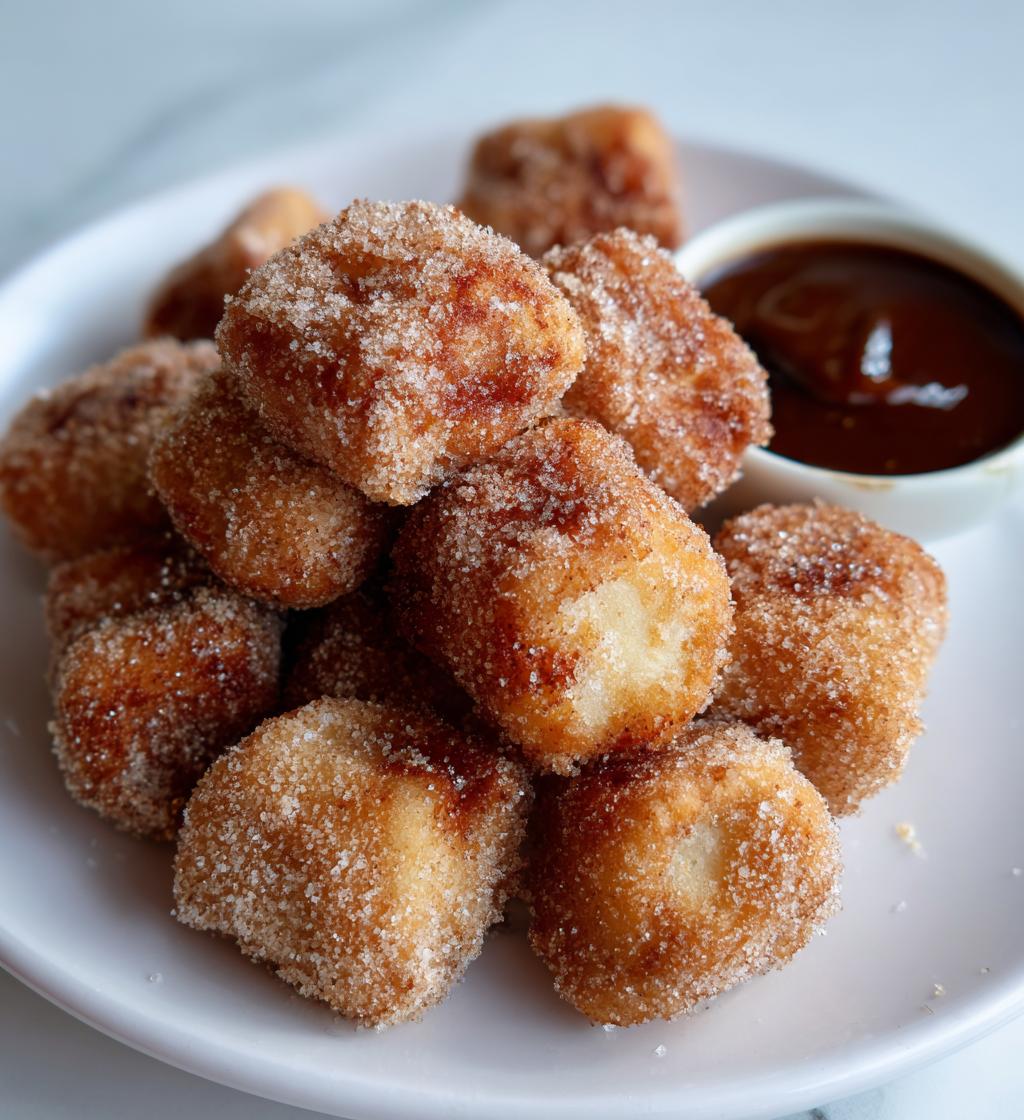 air fryer churro bites quick easy dessert recipe