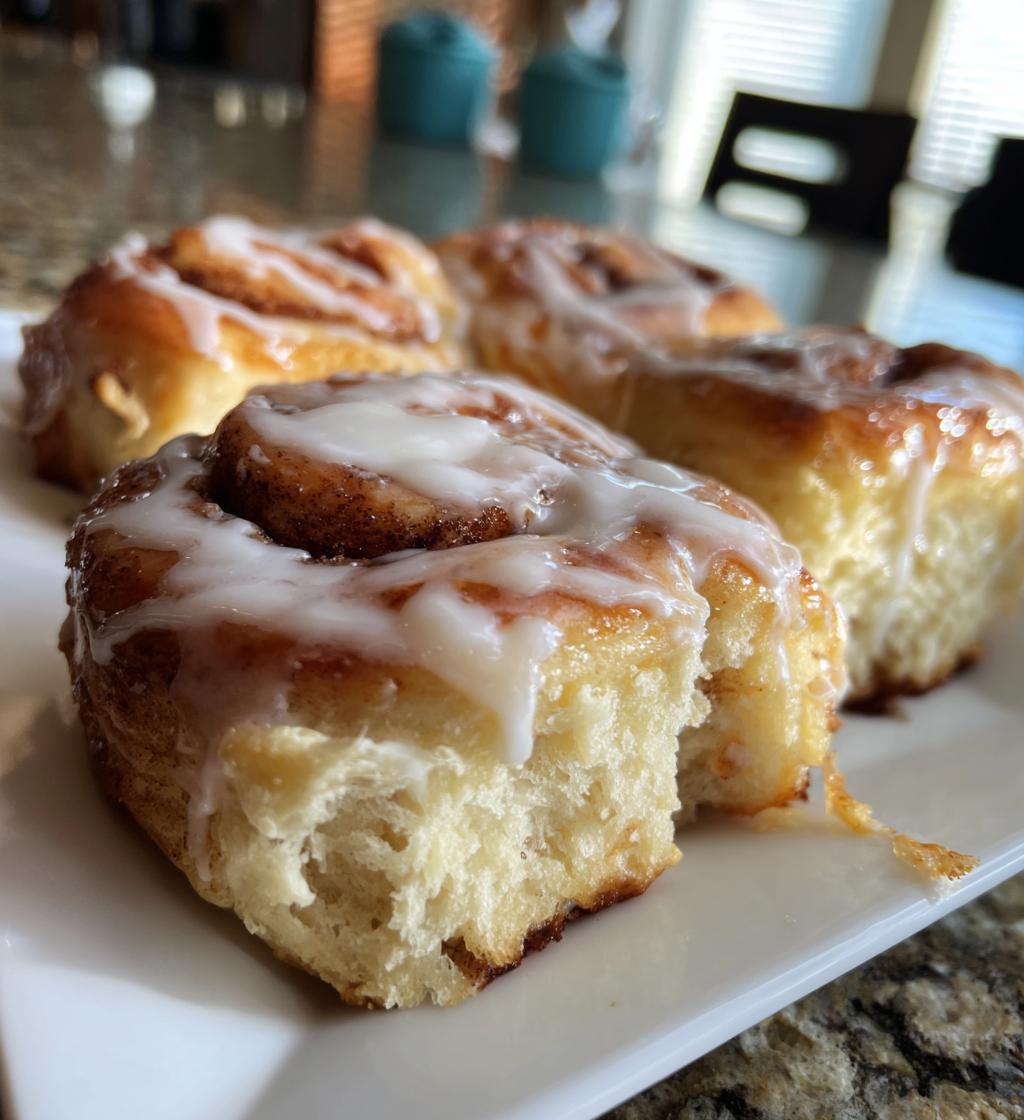 air fryer cinnamon rolls - detail 1