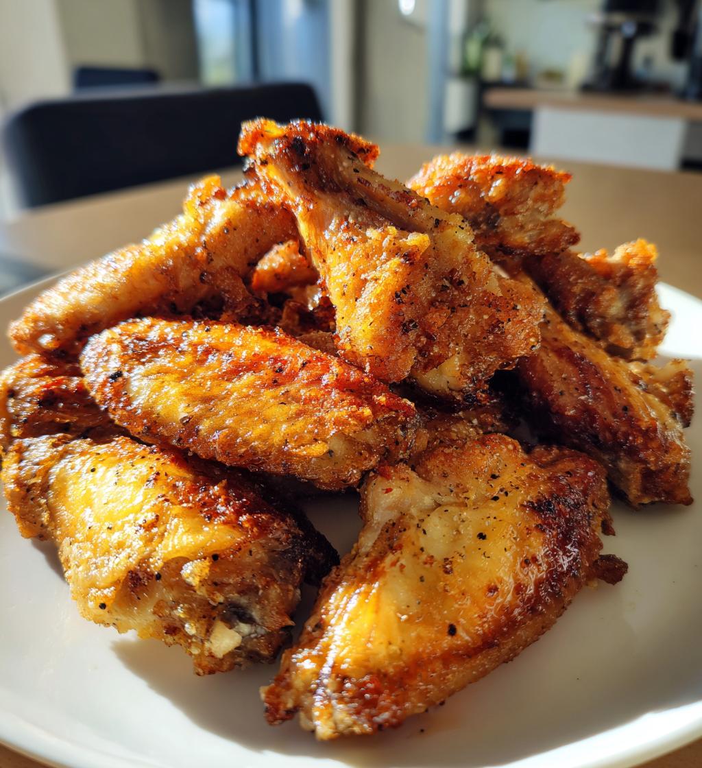 air fryer classic salt pepper wings - detail 1