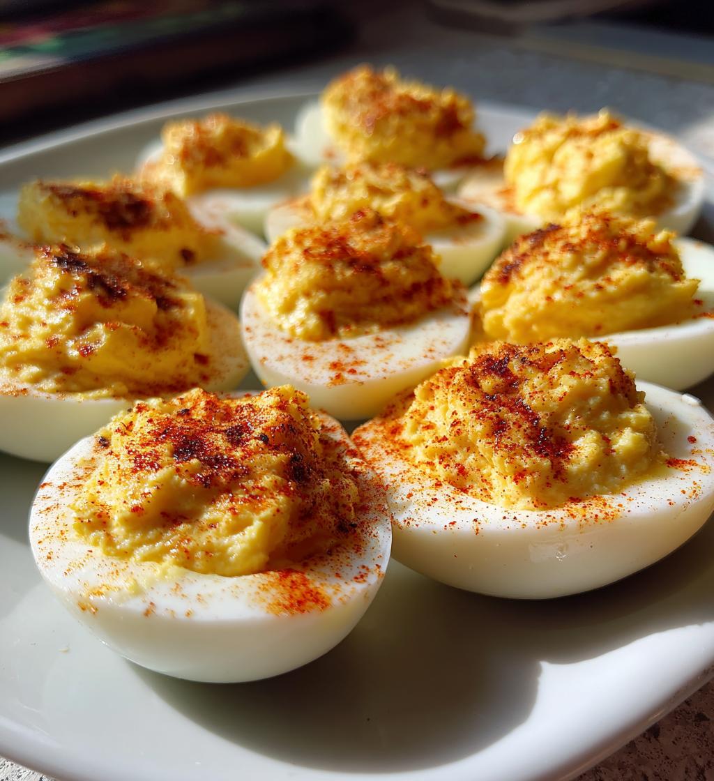 air fryer deviled eggs crispy outside - detail 1