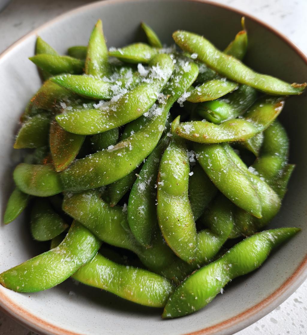 air fryer edamame with sea salt recipe - detail 1