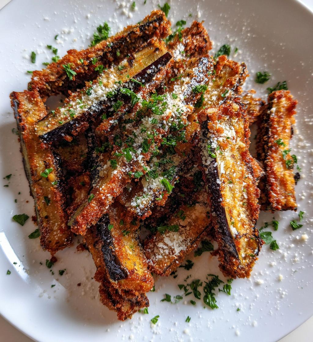 air fryer eggplant fries recipe delicious snack - detail 1