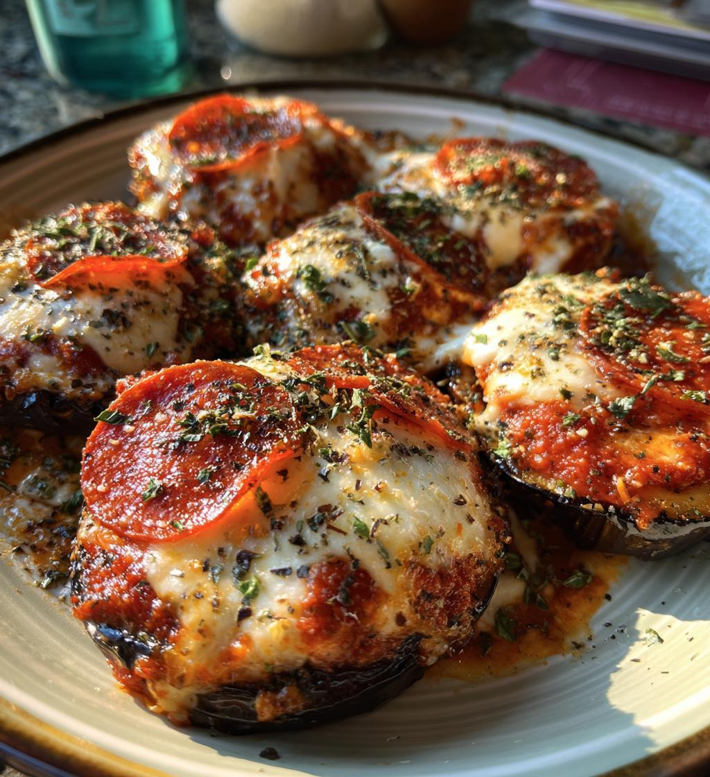 air fryer eggplant pizzas mini low carb pizzas - detail 1