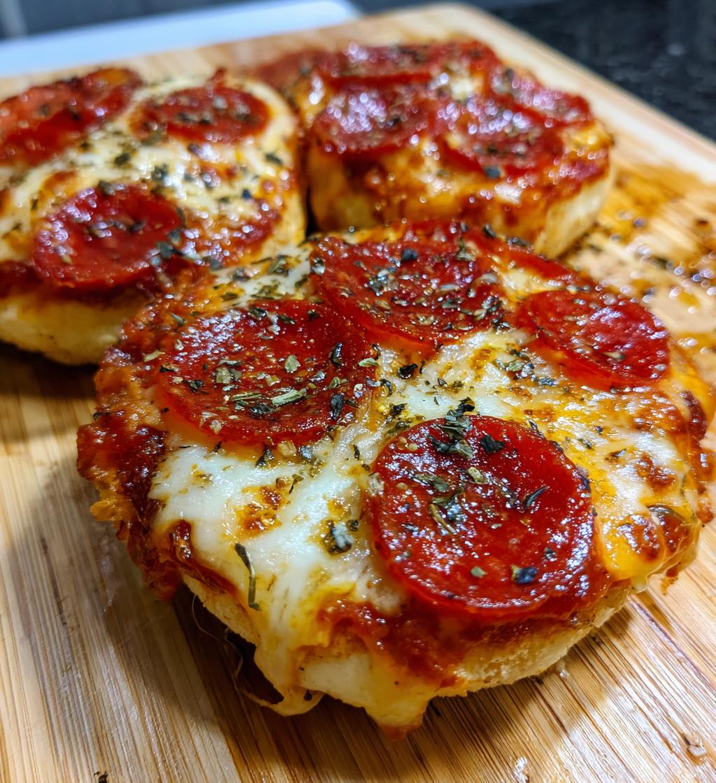 air fryer english muffin pizzas - detail 1