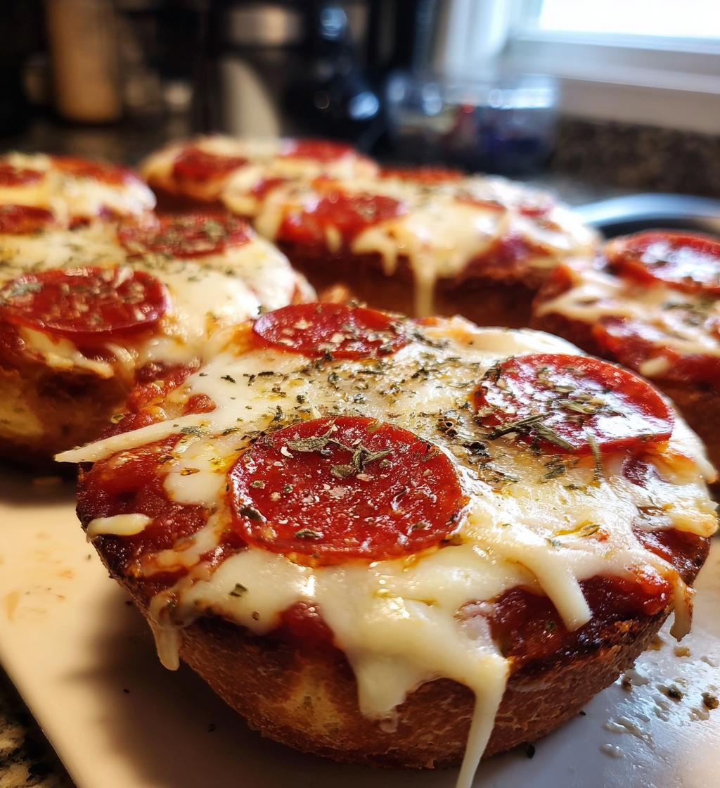 air fryer english muffin pizzas