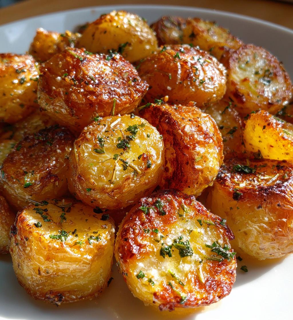 air fryer garlic herb potato bites