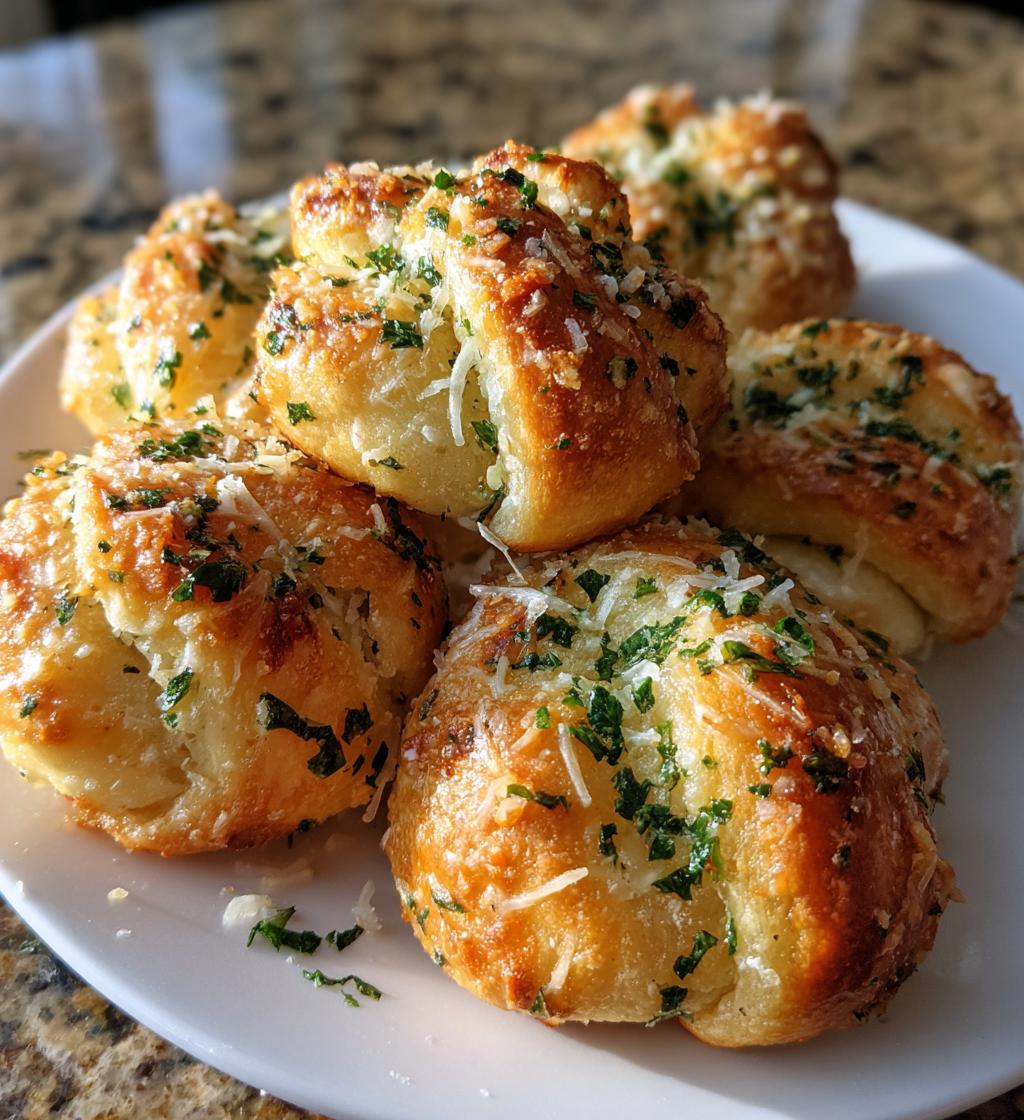 air fryer garlic parmesan knots