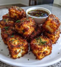 air fryer halloumi cheese bites recipe