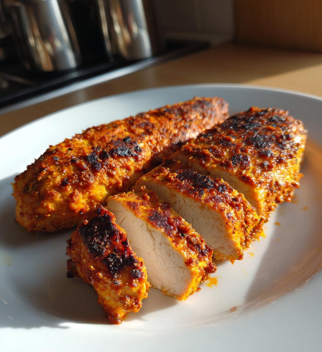 air fryer harissa chicken breast recipe - detail 1