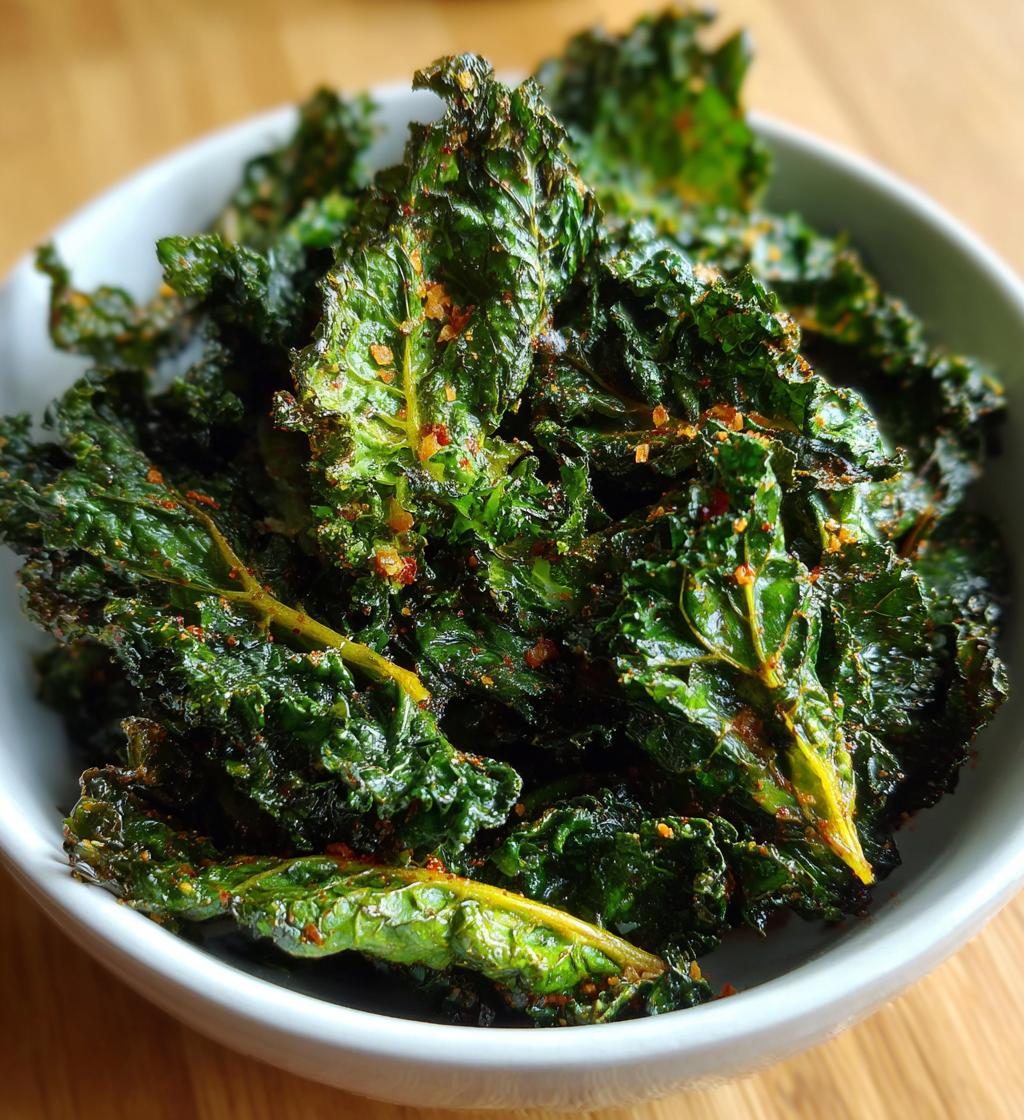air fryer kale chips recipe crispy healthy snack - detail 1