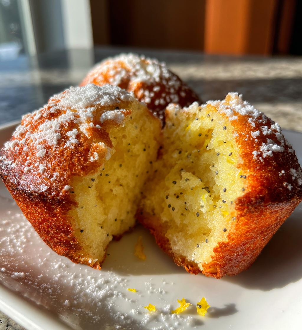 air fryer lemon poppy seed muffins recipe - detail 1